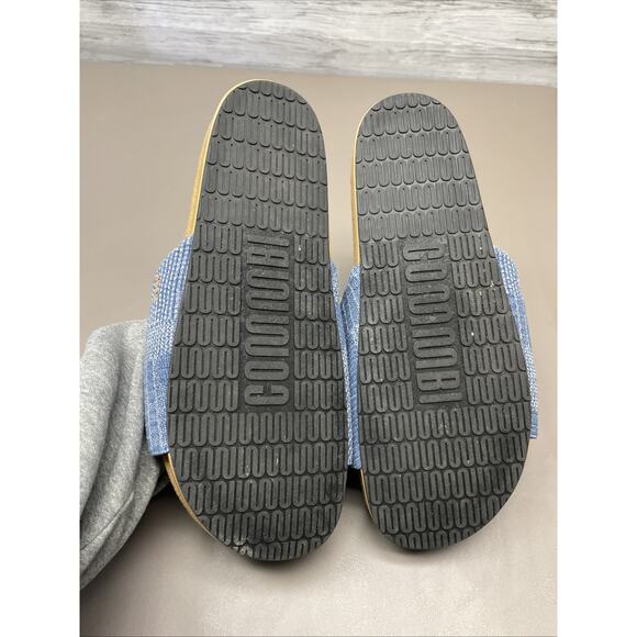 Commbi Patchwork Slides Women’s 11 Blue Comfortable Sandals - Picture 8 of 10